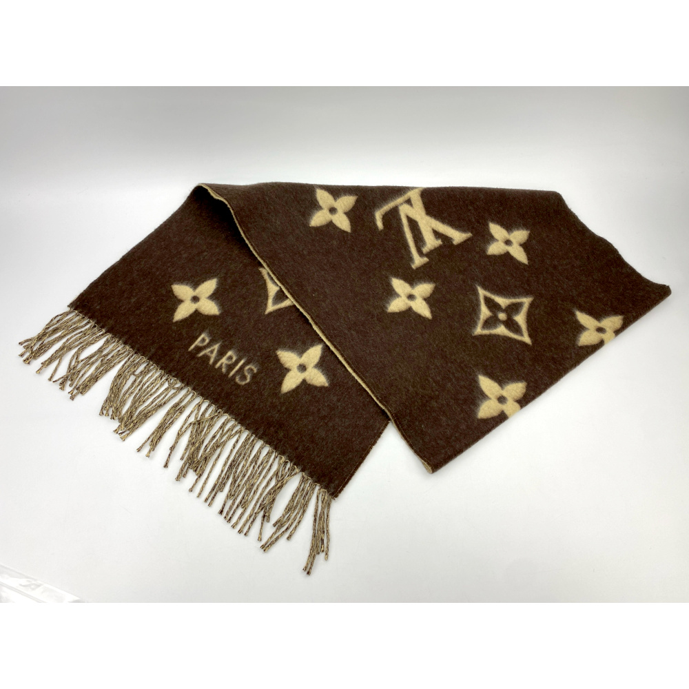 チュダ様【人気】LOUIS VUITTONエシャルプ・レイキャビック　ブラウン 中古・古着通販】LOUIS VUITTON (ルイ ヴィトン) エシャルプ