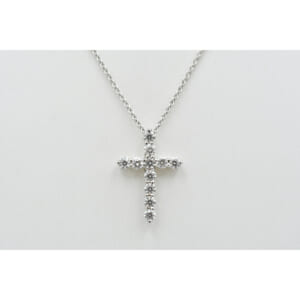 ティファニー スモールクロス ダイヤネックレス Pt950 買取実績【買取日：2025年12月6日】