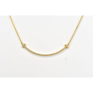 ティファニー Tスマイル スモール ダイヤ ネックレス 750YG 買取実績【買取日：2025年12月2日】