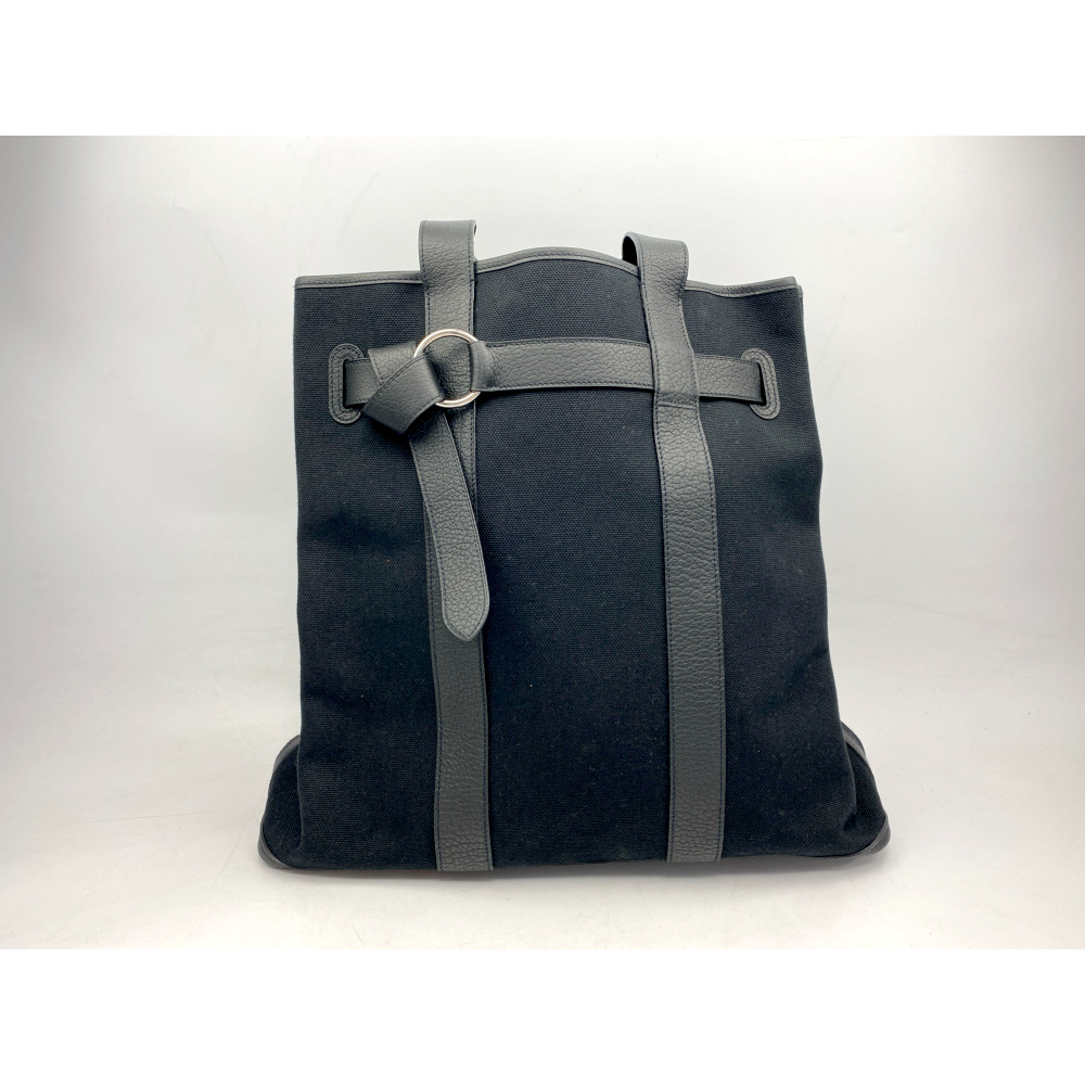 エルメス プティット サンチュールGM 黒 キャンバス/レザー ABランク