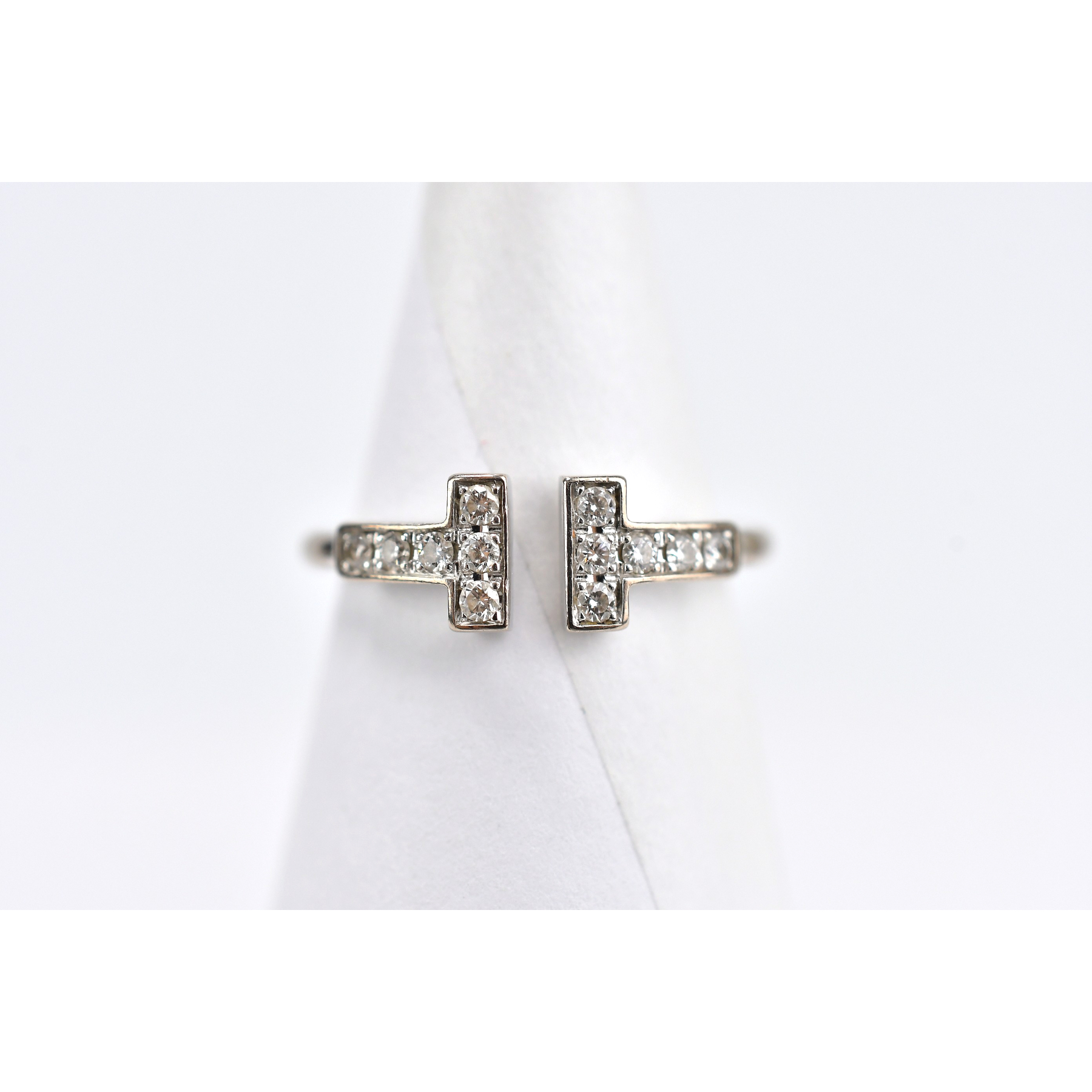 ティファニー Tワイヤー ダイヤ リング 750WG 買取実績【買取日：2025