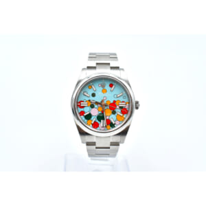 ロレックス オイスターパーペチュアル ターコイズセレブレーション文字盤 41 SS/AT 124300 買取実績【買取日：2025年12月4日】