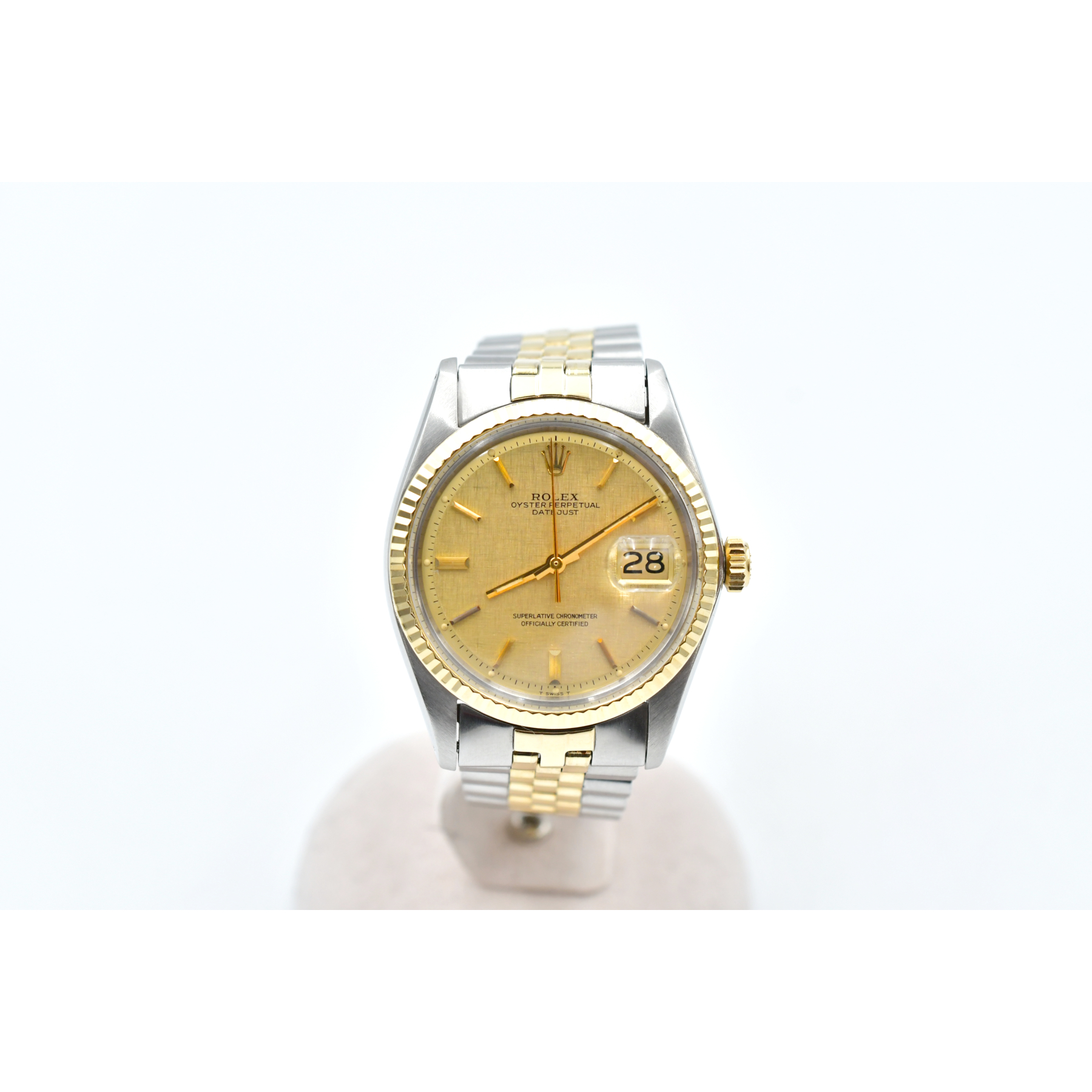 ロレックス デイトジャスト シャンパン文字盤 SS×YG/AT Bランク