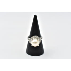アコヤ真珠リング Pt900 9.1 0.38ct 買取実績【買取日：2025年12月4日】