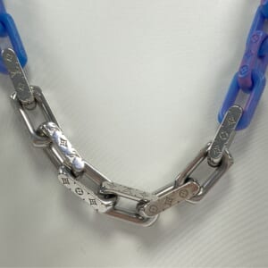 ルイ・ヴィトン モノグラム チェーン ネックレス ブルー×シルバー M01494 買取実績【買取日：2025年12月5日】