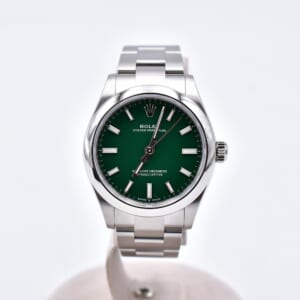 ロレックス オイスターパーペチュアル 31 グリーン文字盤 SS/AT 277200 買取実績【買取日：2025年12月6日】