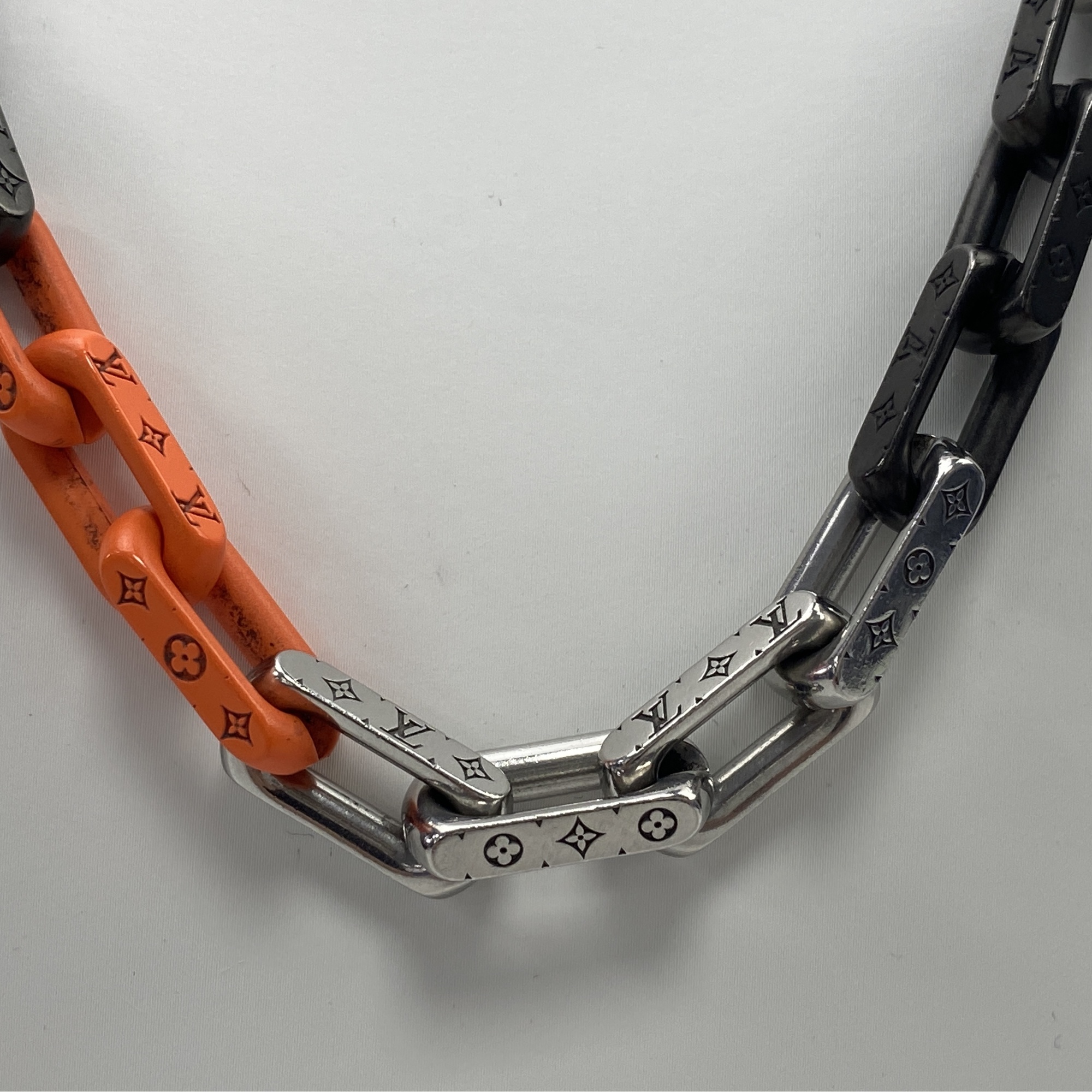 ルイ・ヴィトン コリエ モノグラムチェーンネックレス オレンジ MP3142 ルイ・ヴィトン コリエ モノグラムチェーンネックレス オレンジ MP3142