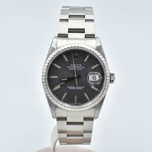 ロレックス デイトジャスト グレー文字盤 SS/AT 16220 買取実績【買取日：2025年12月6日】