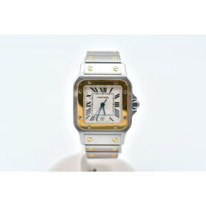 カルティエ マストタンク ヴェルメイユ SM アイボリー文字盤 SV×革/QZ