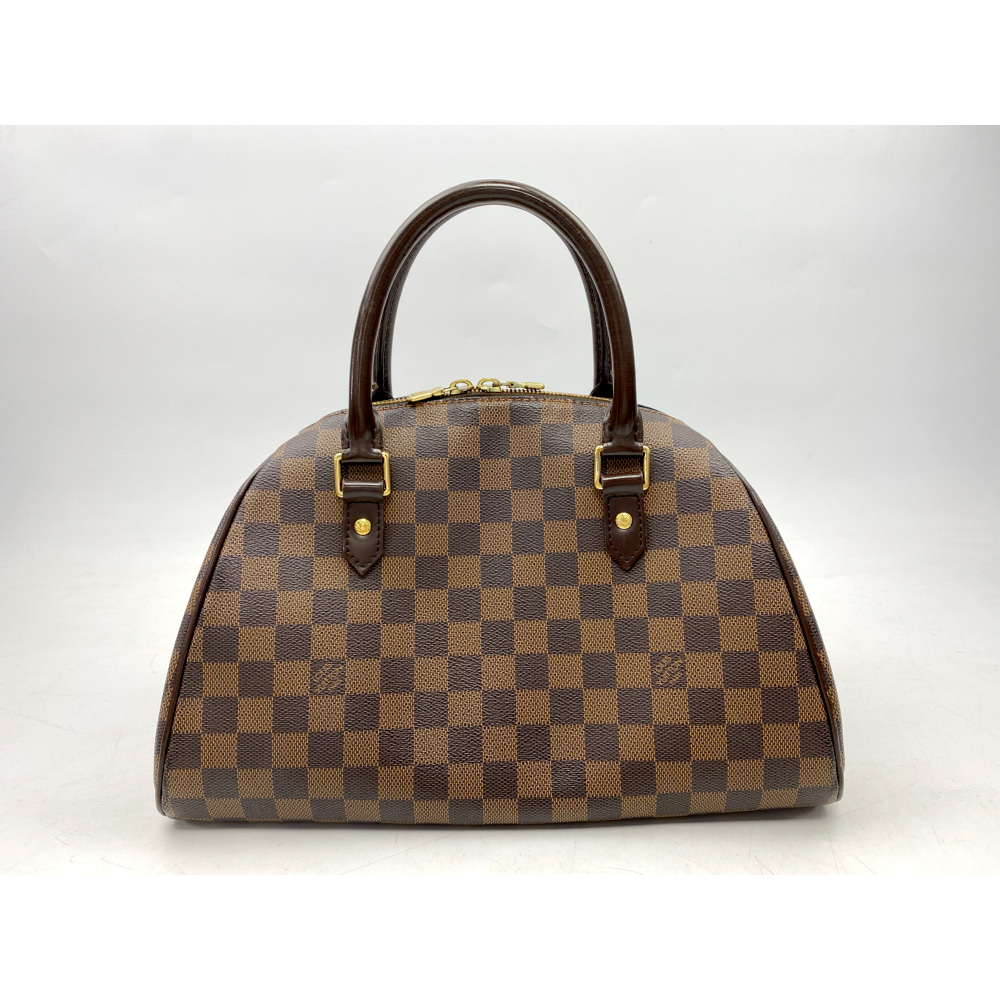 ルイ・ヴィトン ダミエ リベラMM ハンドバッグ ブラウン PVC×レザー ボストンバッグ N41434 Bランク
