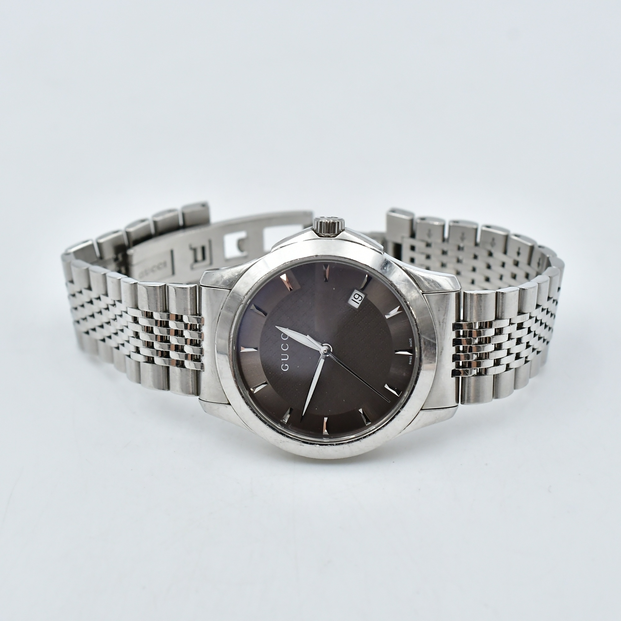 グッチ Gタイムレス 126.4 SS QZ グッチ Gタイムレス グレー文字盤 SS/QZ 126.4 買取実績【買取日：2025