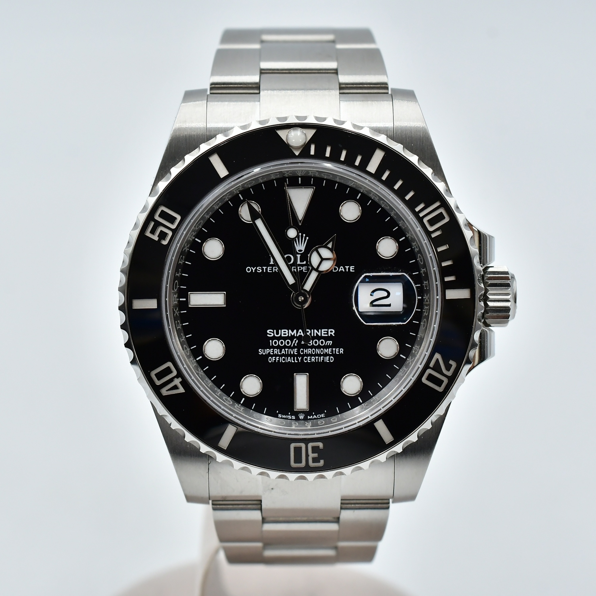 ロレックス サブマリーナーデイト 黒文字盤 SS/AT Aランク