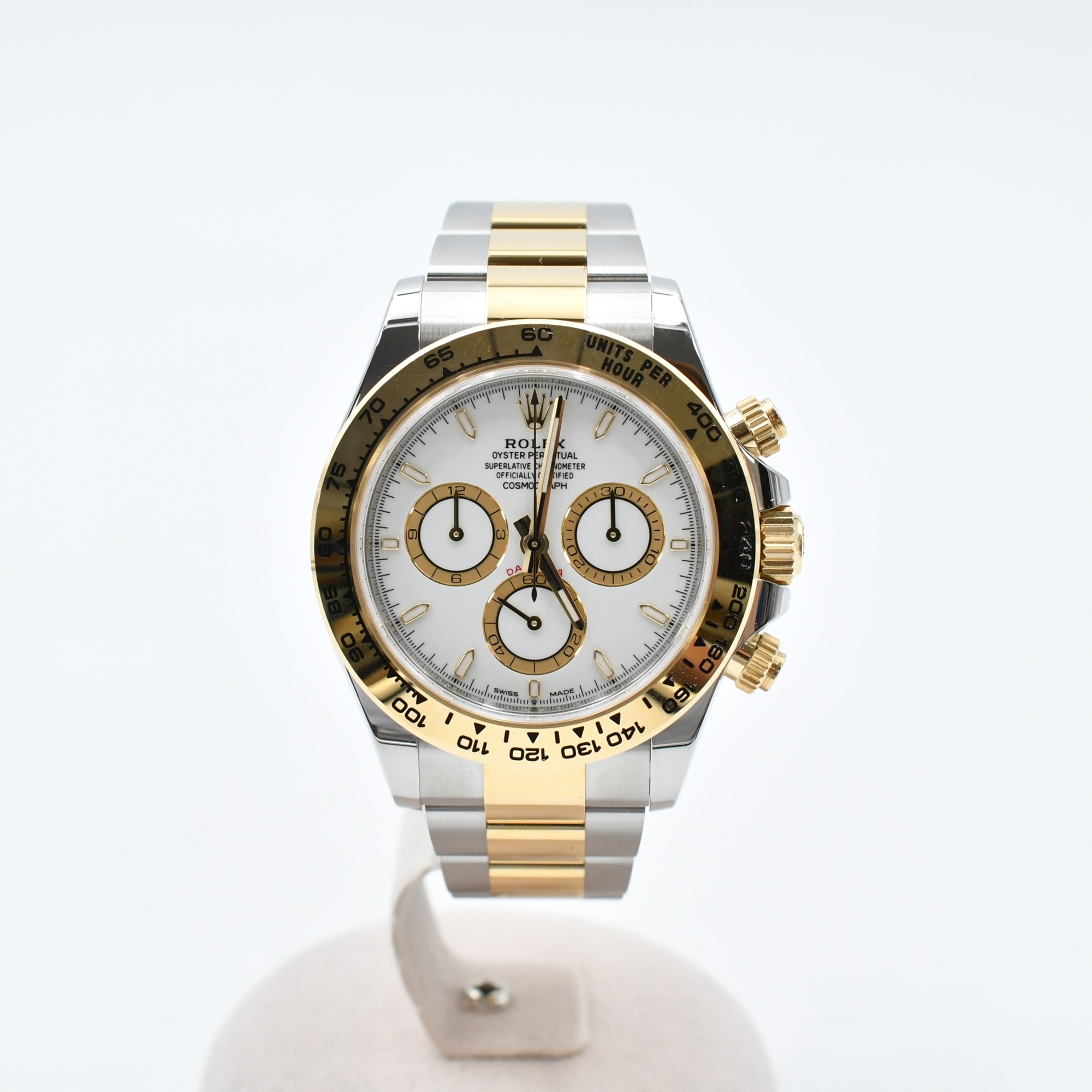 ロレックス デイトナ 白文字盤 SS×YG/AT SAランク