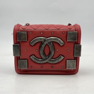 シャネル ボーイシャネル デカココ SフラップSチェーン ミニショルダー 赤 ラムスキン SV金具 買取実績【買取日：2025年11月21日】