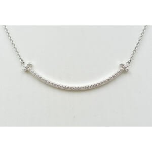 ティファニー Tスマイル ダイヤ ネックレス K18WG 買取実績【買取日：2025年12月6日】