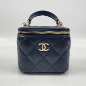 シャネル ミニバニティ トップハンドル 2WAYショルダーバッグ ミニバッグ ブラック ラムスキン ゴールド金具 AS2198 買取実績【買取日：2025年12月5日】