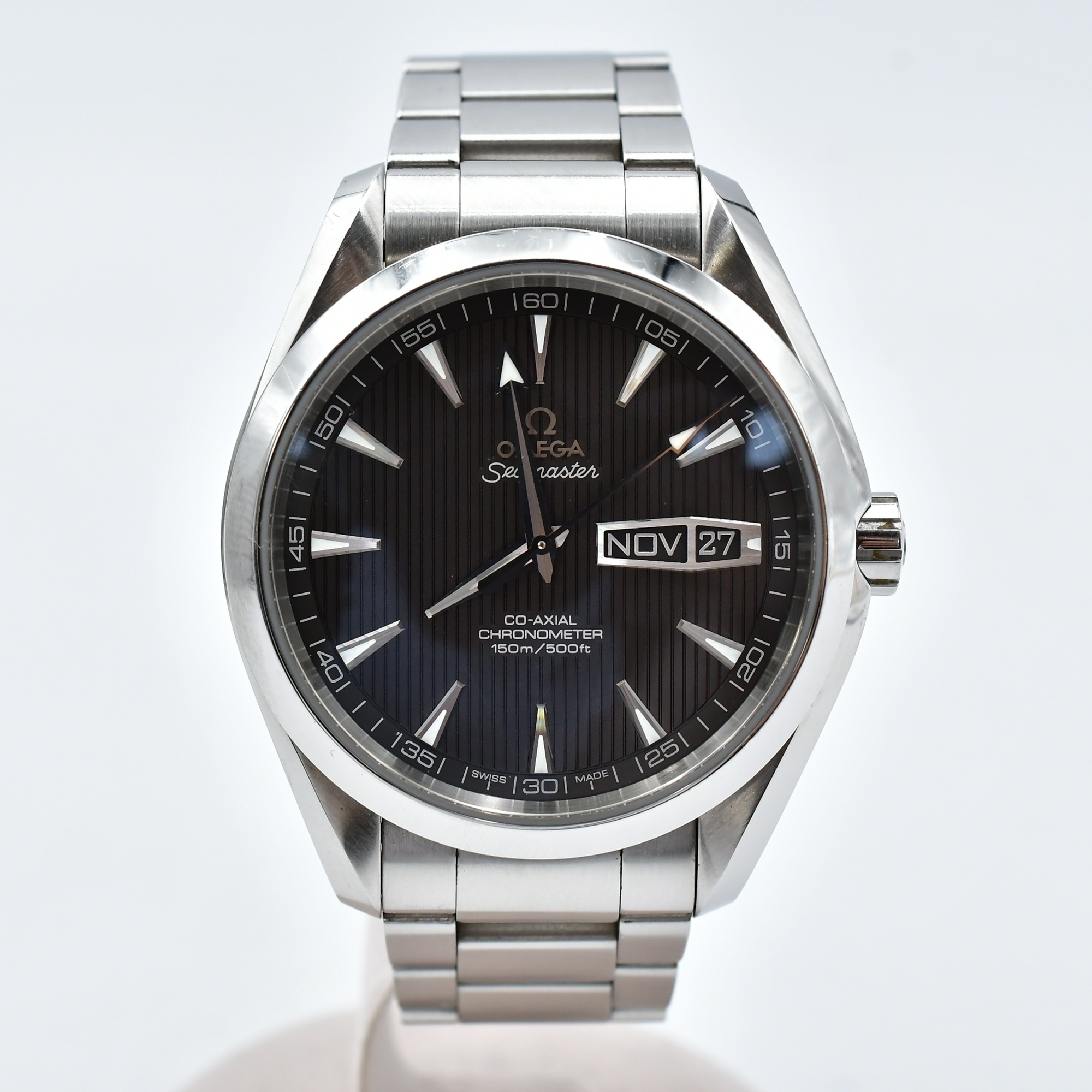 オメガ シーマスター アクアテラ グレー文字盤 SS/AT Bランク