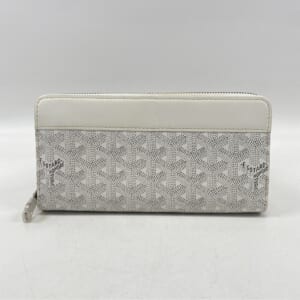 ゴヤール マティニョンGM ラウンドファスナー長財布 白 PVC×レザー 買取実績【買取日：2025年11月24日】