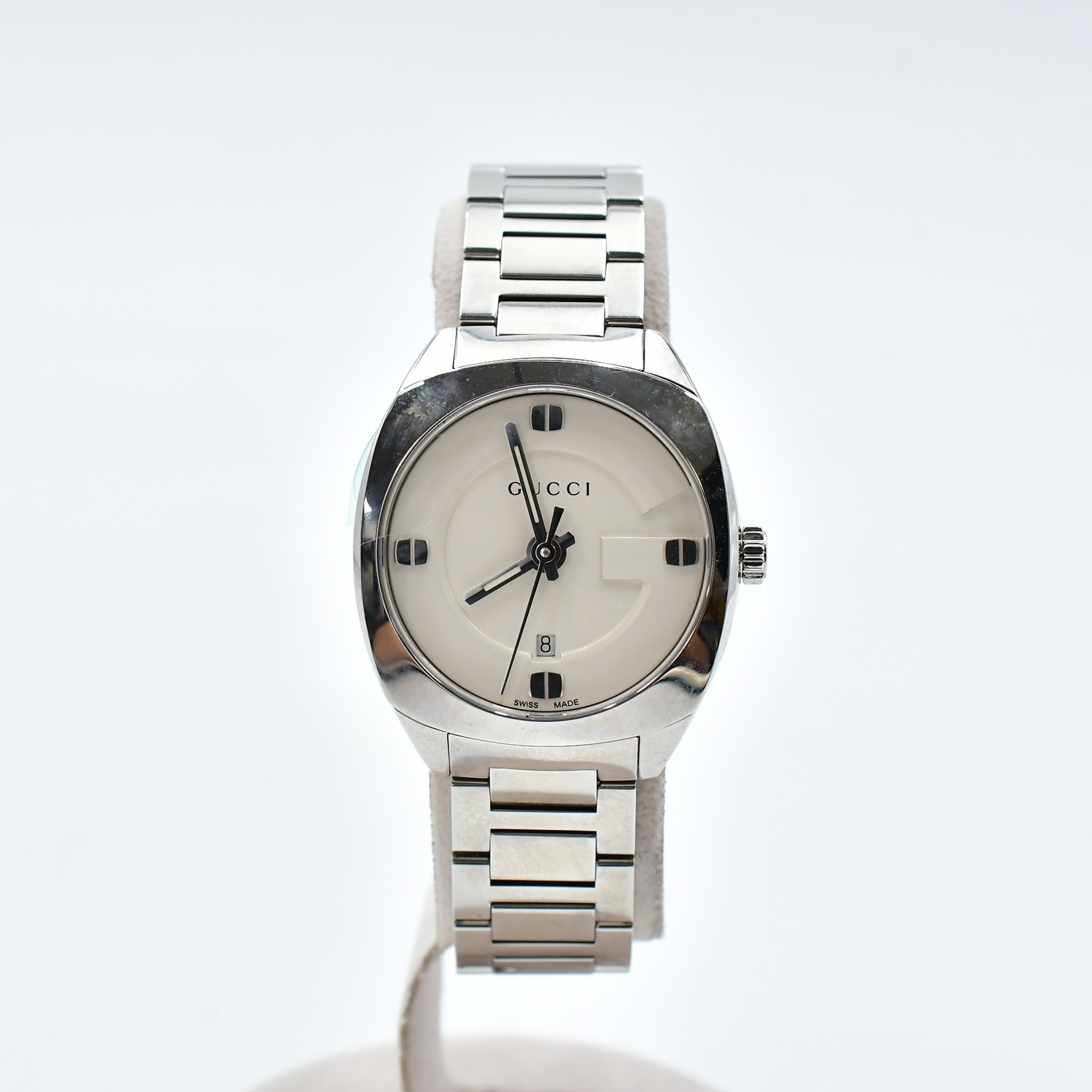 専用 GUCCI グッチ 腕時計 QZ 142.5 付属品あり ホワイト文字盤 グッチ 白文字盤 SS/QZ 142.5 買取実績【買取日：2025年11月23日