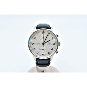 IWC ポルトギーゼ クロノグラフ シルバー文字盤 SS×革/AT IW371605 買取実績【買取日：2025年11月26日】