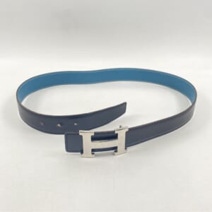 エルメス コンスタンス Hベルト 黒×ブルージーン ボックスカーフ □I刻印 買取実績【買取日：2025年12月7日】