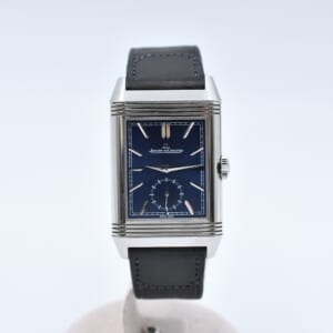 ジャガー・ルクルト レベルソ トリビュート デュオ 青/シルバー文字盤 SS×革/手巻き Q3988482 買取実績【買取日：2025年11月22日】