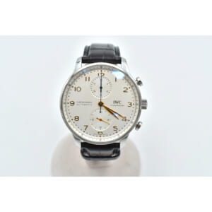 IWC ポルトギーゼ クロノグラフ シルバー文字盤 SS×革/AT IW371604 買取実績【買取日：2025年11月26日】