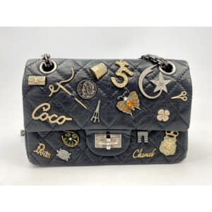 シャネル 2.55 アイコンチャーム ミニマトラッセ チェーンショルダーバッグ 黒 ラムスキン SV金具 買取実績【買取日：2025年12月4日】