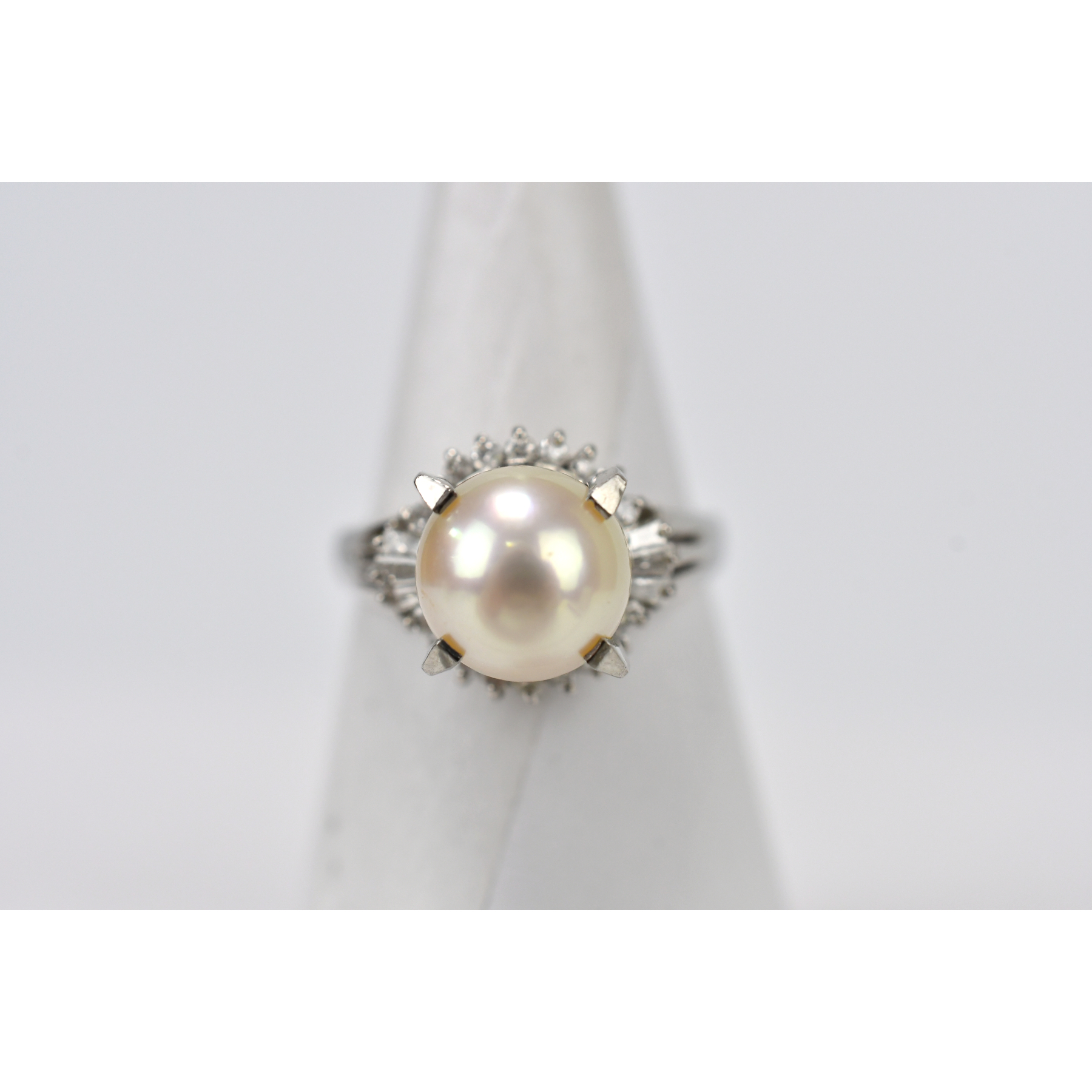 パールダイヤリング Pt900 D0.36ct 9.1mm 買取実績【買取日：2025年12 
