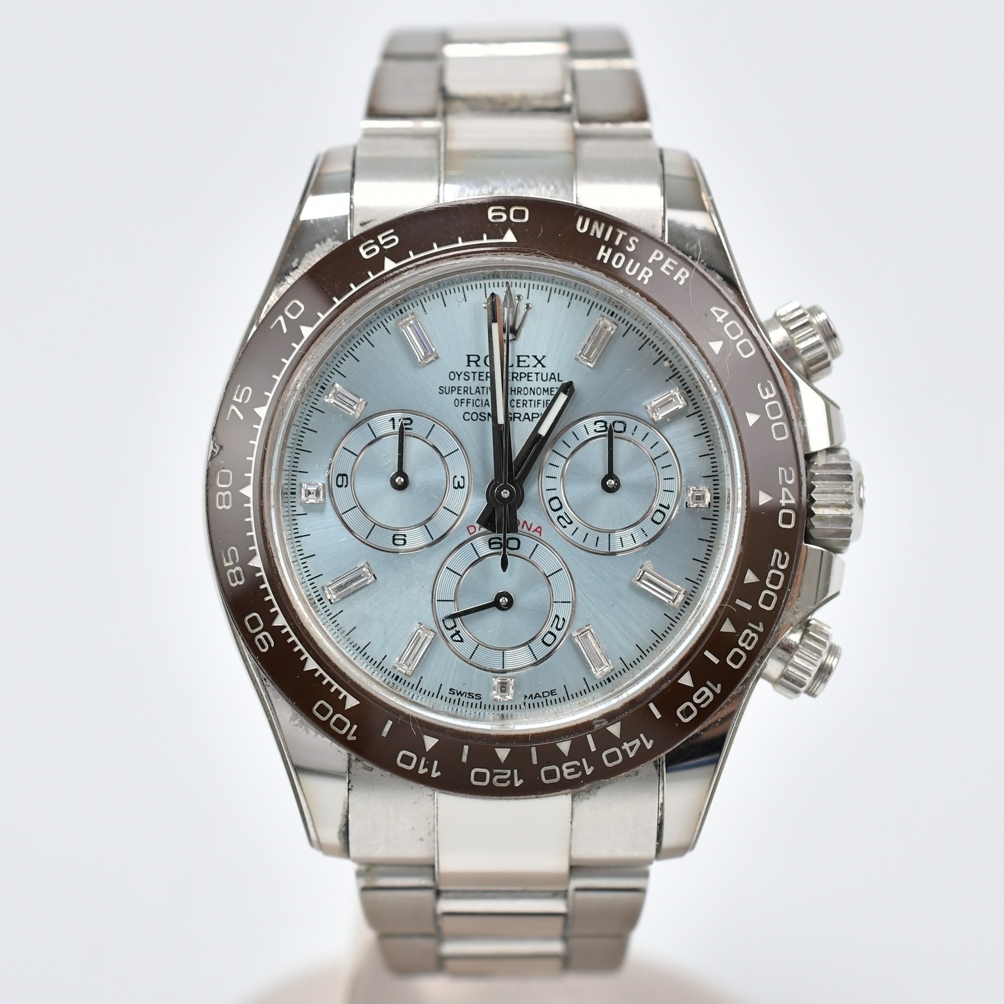 ロレックス デイトナ アイスブルー文字盤 Pt/AT Aランク