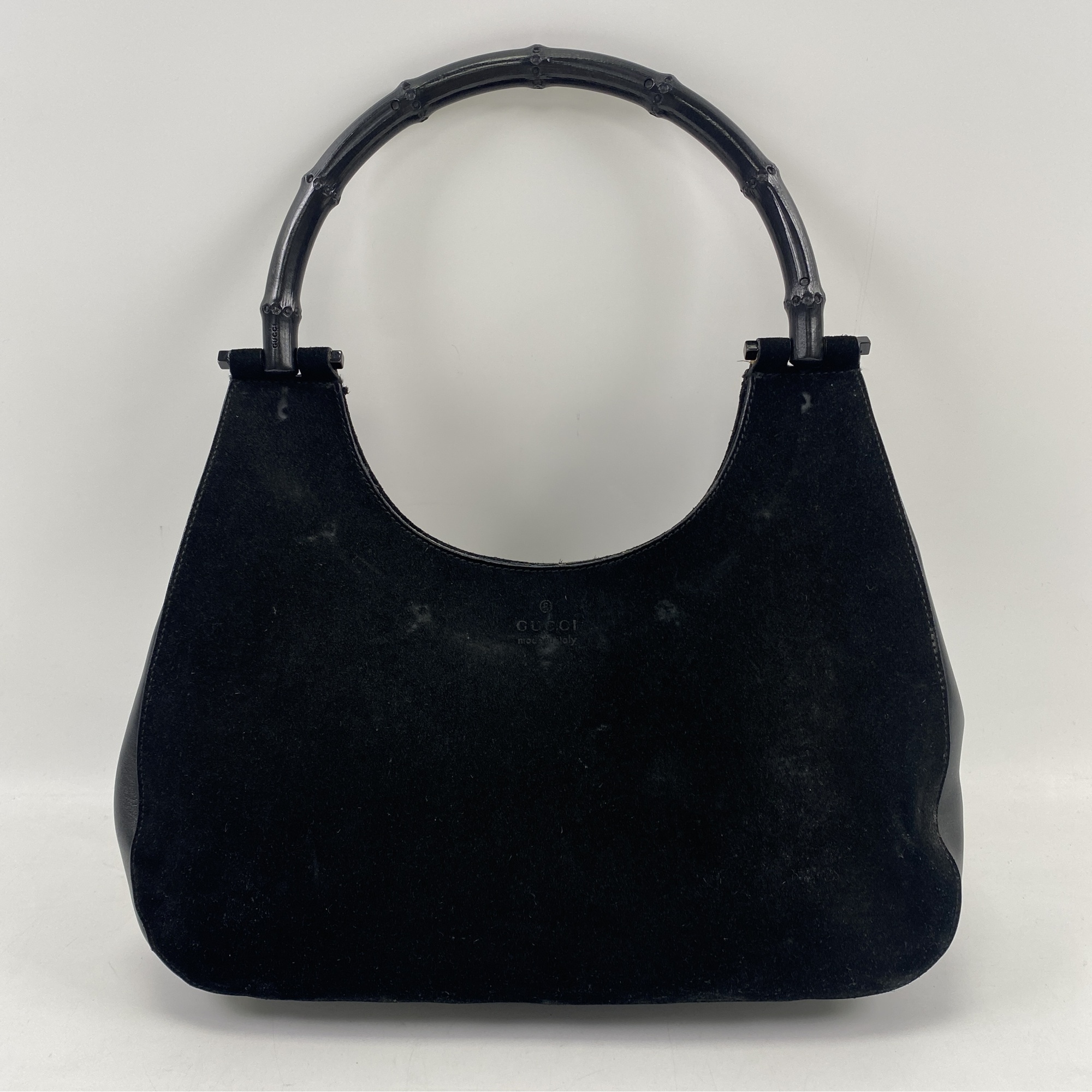 グッチ グッチ ハンドバッグ 黒 レザー Bランク