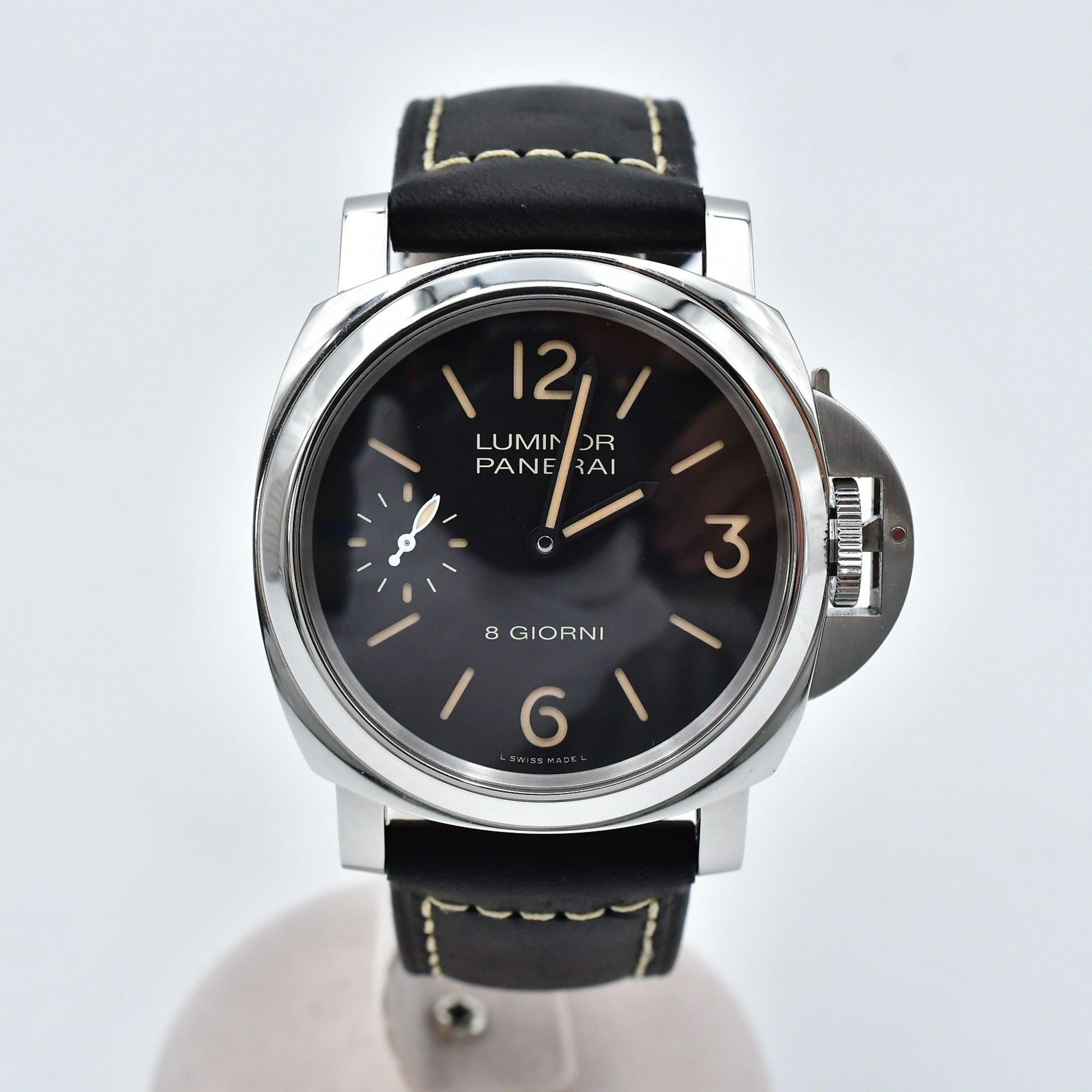 パネライ ルミノール ベース 黒文字盤 SS×ラバー/AT ABランク