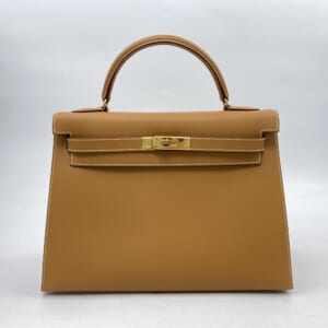 エルメス ケリー32 ナチュラル ヴォーシャモニー GD金具 □C刻印 買取実績【買取日：2025年12月6日】