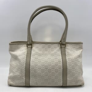 グッチ GG グッチシマ ハンドバッグ 白 レザー 257302 買取実績【買取日：2025年11月23日】