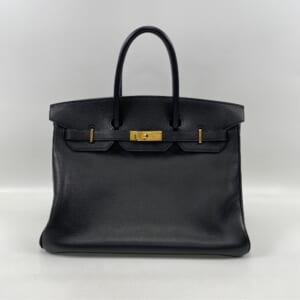 エルメス バーキン35 黒 アルデンヌ GD金具 □C 買取実績【買取日：2025年12月6日】