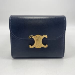 セリーヌ トリオンフ 三つ折り財布 黒 レザー 買取実績【買取日：2025年11月26日】