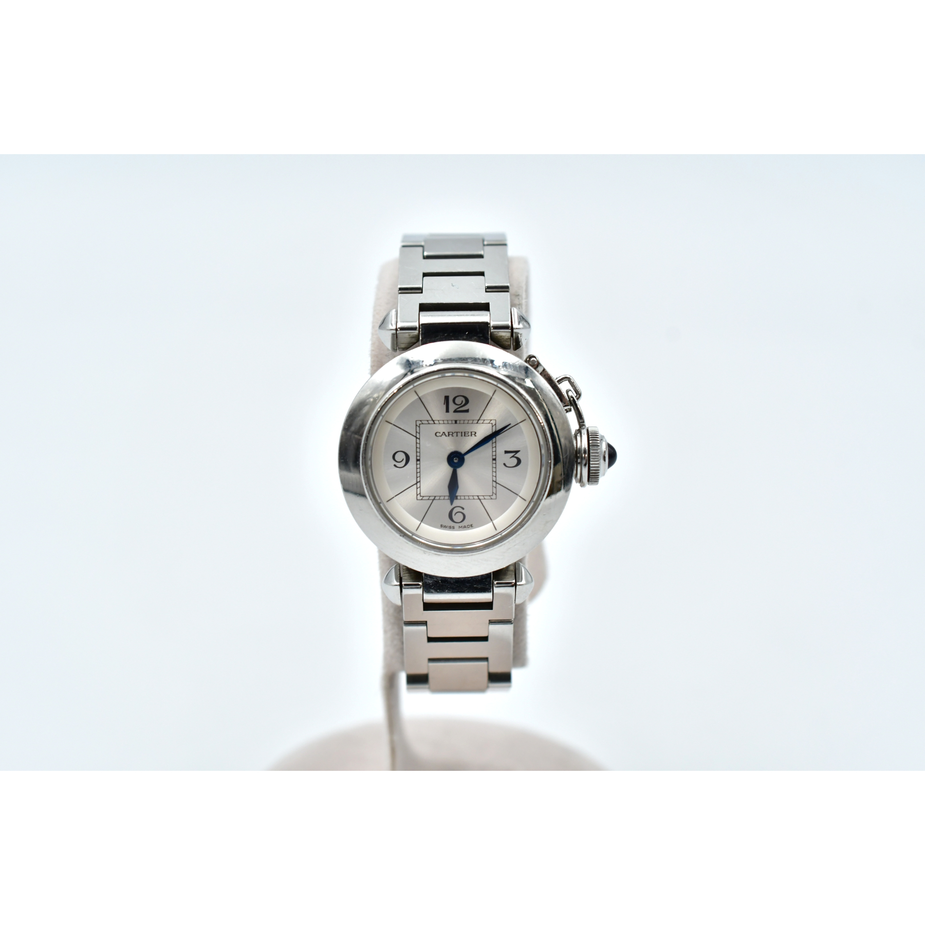 早い者勝ちです Cartier シルバー ミスパシャ　クォーツ カルティエ ミスパシャ シルバー文字盤 SS/QZ W3140007 買取実績【買取