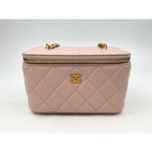 シャネル バニティ トップハンドル ピンク ラムスキン GD金具 AP2199 買取実績【買取日：2025年12月3日】