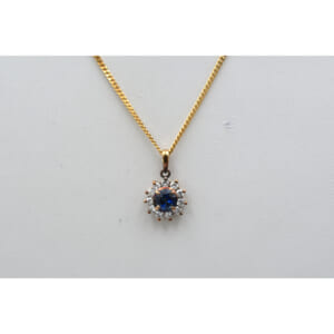 K18 サファイアネックレス S0.43ct D0.2ct 買取実績【買取日：2025年12月6日】