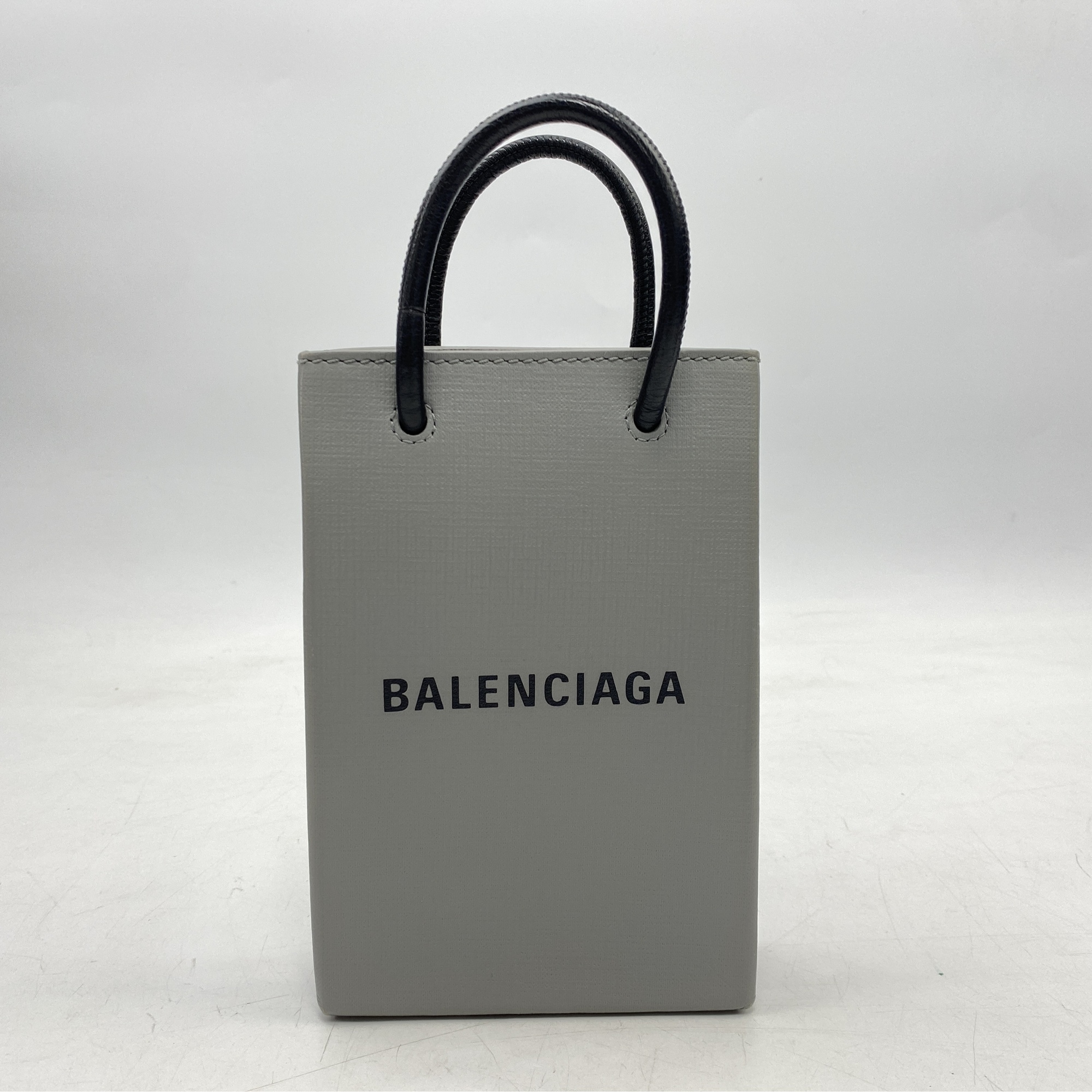 バレンシアガ フロント ロゴ ショッピング フォンホルダー ショルダー