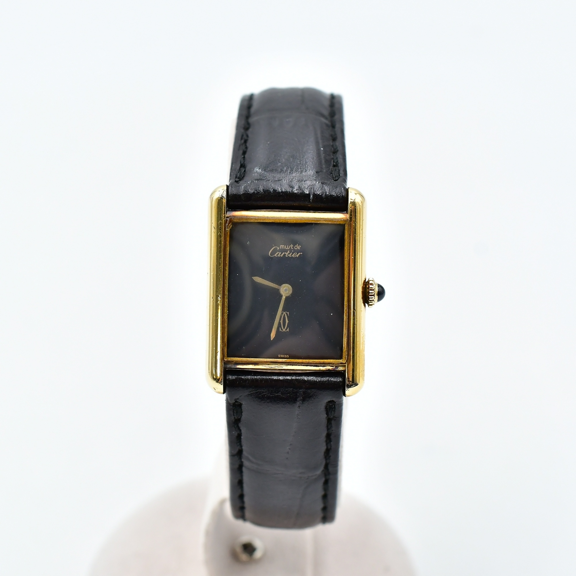 カルティエ マストタンク ヴェルメイユ 黒文字盤 925/手巻き 買取実績