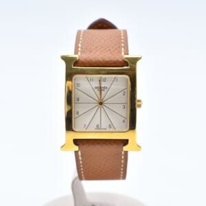 エルメス Hウォッチ シルバー文字盤 SS×革/QZ □A刻印 HH1.510 買取実績【買取日：2025年11月22日】