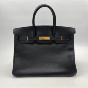 エルメス バーキン35 黒 アルデンヌ GD金具 □O刻印 買取実績【買取日：2025年12月4日】
