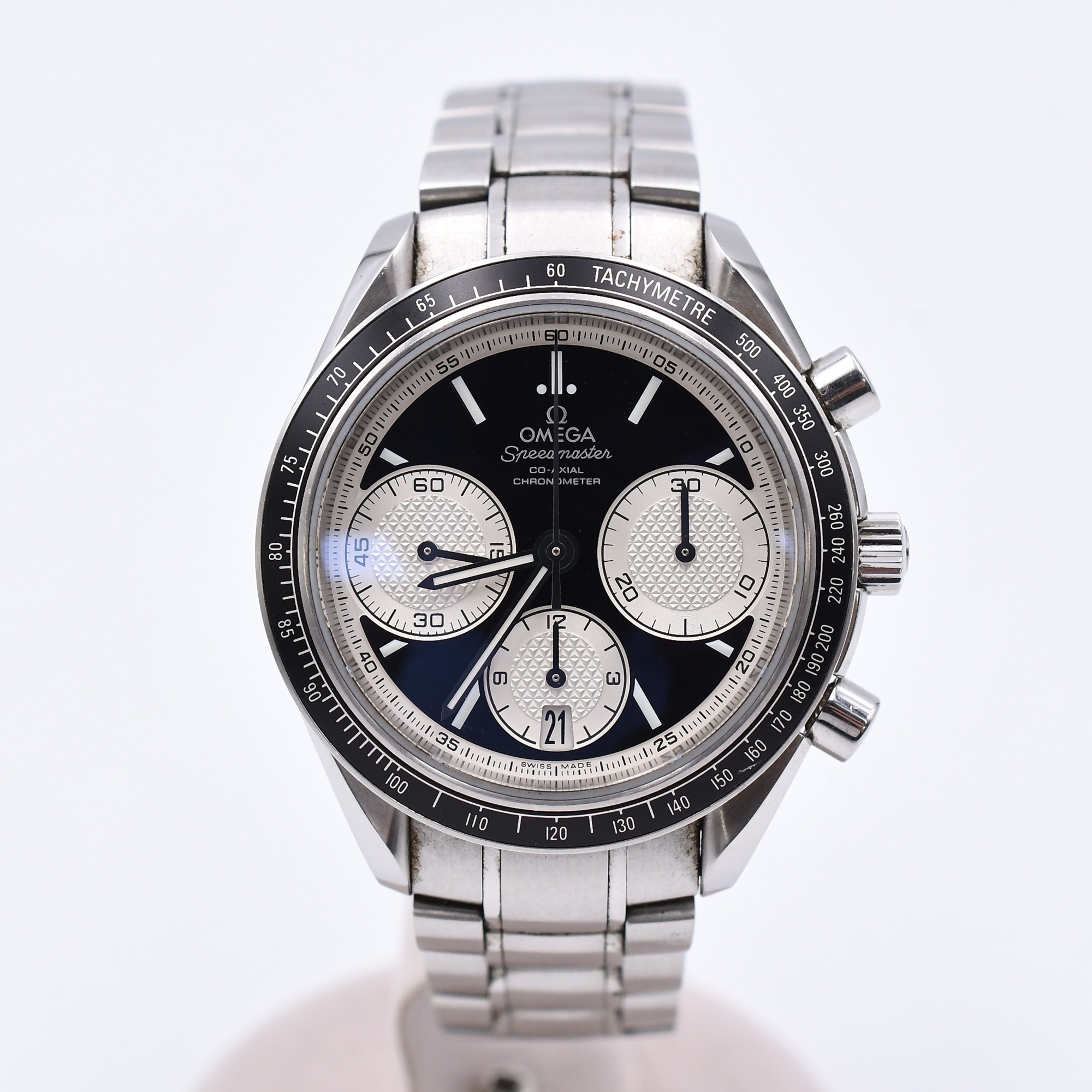 オメガ スピードマスター レーシング 黒文字盤 SS/AT Bランク