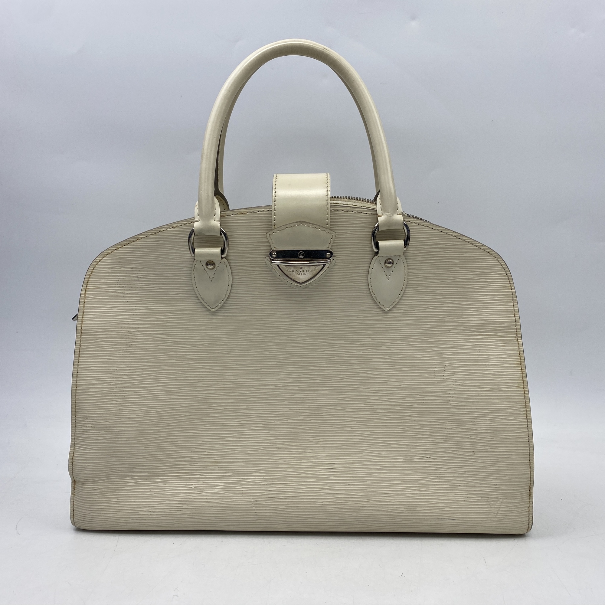 ルイ・ヴィトン エピ ポンヌフGM ハンドバッグ ホワイト レザー M5904J