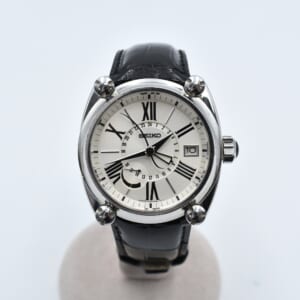 セイコー ガランテ GMT パワーリザーブ 白文字盤 SS×革/AT SBLA005 買取実績【買取日：2025年11月24日】