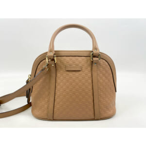 グッチ マイクロ グッチシマ 2WAYハンドバッグ ベージュ レザー 449654 買取実績【買取日：2025年12月5日】