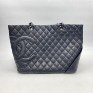 シャネル カンボンライン トートバッグ 黒 ラムスキン SV金具 買取実績【買取日：2025年12月3日】