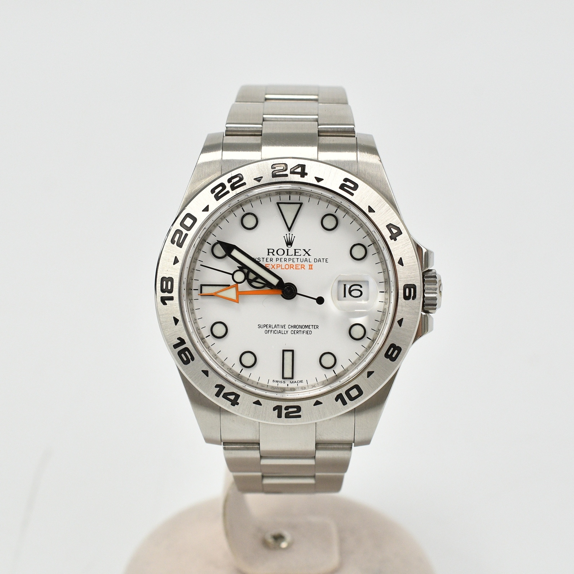 ロレックス エクスプローラーII 白文字盤 SS/AT Bランク