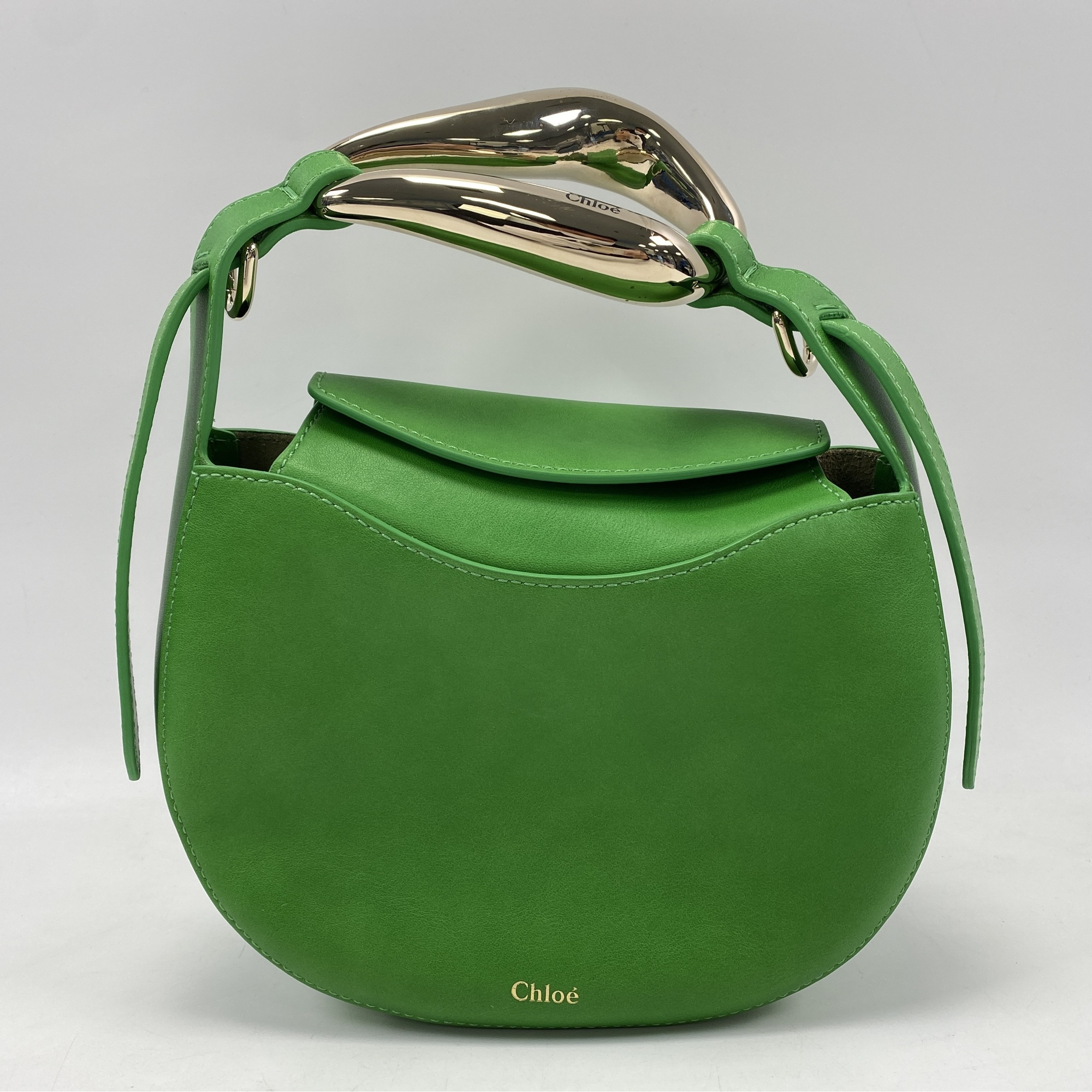 クロエ キス スモール 2WAYハンドバッグ グリーン レザー 買取実績